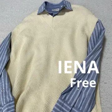 이에나 IENA 니트 베스트 빅 실루엣