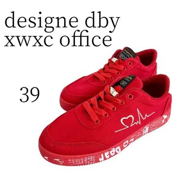 designe dby xwxc office 빨간색 스니커즈