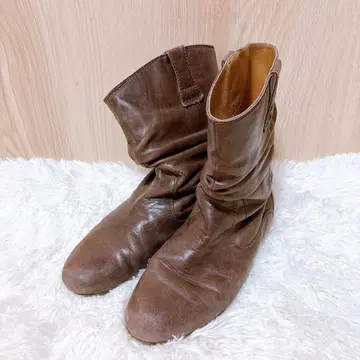 REGAL 리갈 숏부츠 부츠 천연 가죽 브라운 24.5cm