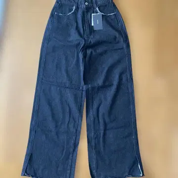Kastlane 블랙 데님 와이드 팬츠 11