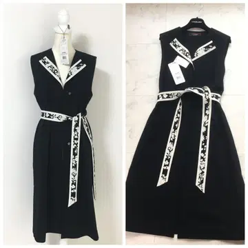 미사용 새상품 LEONARD 레오나르 지레 베스트 벨트 아우터 택 포함