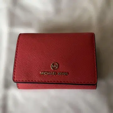 MICHAEL KORS 3단 폴더형 지갑 레드 미사용에 가까움