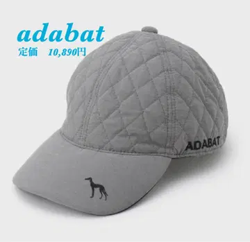 새상품 [ adabat ] 아다바트 골프 일본제 퀼트 디자인 캡 그레이