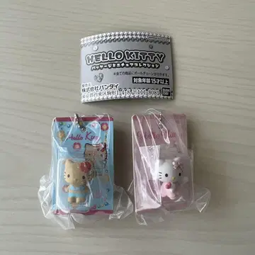 키티 헬로키티 패키지 미니어처 컬렉션 가챠 2개