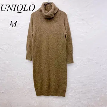 e5234 유니클로 터틀넥 니트 원피스 M 사이즈 긴팔 가을/겨울