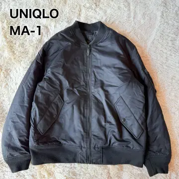 UNIQLO 유니클로 MA-1 블루종 플라이트 자켓 블랙 XL