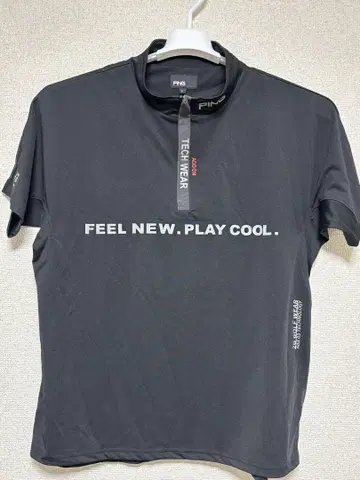 PING 하이넥 지퍼 셔츠 L