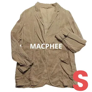 [MACPHEE] 와셔 셔츠 자켓 카멜 봄~가을 고급 캐주얼