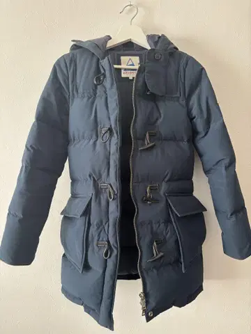 Cape HEIGHTS 후드 부착 다운 자켓 XS 네이비