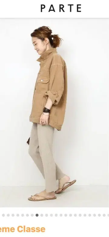 두지엠 클라세 플리츠 자켓 코듀로이 자켓