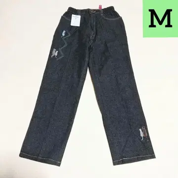 고양이 패턴 자수 스트레이트 데님 여성용 [ 새상품 택 포함 ]