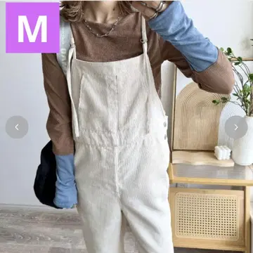 시마무라 mayo 코듀로이 살로펫 크림 M 사이즈