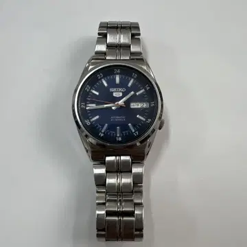 SEIKO 세이코 5 자동 와인딩 다크 블루 작동