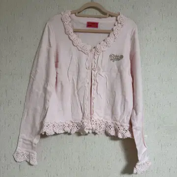 BABY 로즈 가디건 핑크