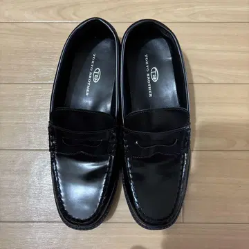 로퍼 25.0cm 블랙 로퍼 신발 남성 남아 통학 신발 출퇴근 신발