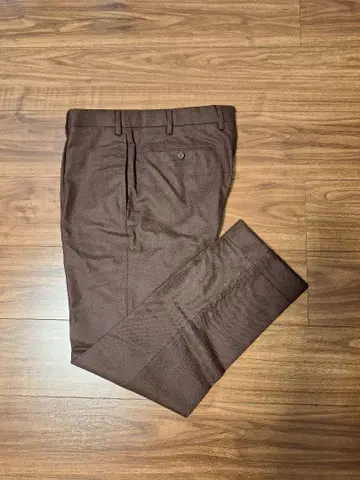UNITED ARROWS 울 슬랙스 다크 브라운 사이즈 50 가을 겨울용