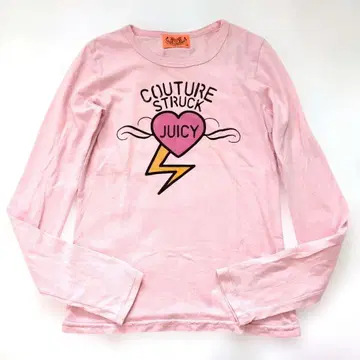 JUICY COUTURE 긴팔 로고 롱T 핑크