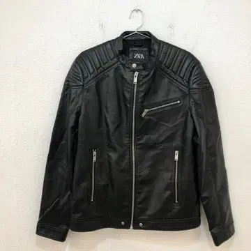 자라 ZARA 페이크 가죽 자켓 [ L ]