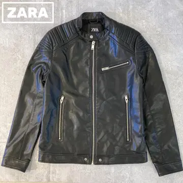 자라 ZARA 페이크 가죽 자켓 [ L ]