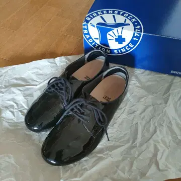 Birkenstock 소른다스 에나멜 블랙 38 (24.5)