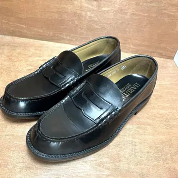 새상품급 하루타 로퍼 가죽 블랙 6550