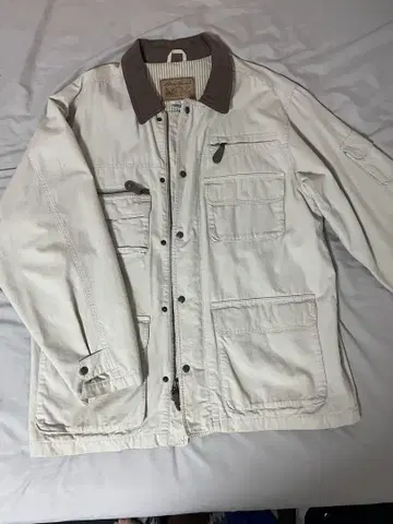 Eddie Bauer 밀리터리 자켓 L 화이트