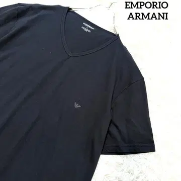 택 포함 새상품 EMPORIO ARMANI 코튼 V넥 T셔츠 XL