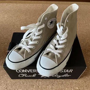 converse 하이컷 스니커즈 24.0 베이지