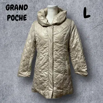 352 [ GRAND POCHE ] 다운 자켓 L 퀼팅 베이지