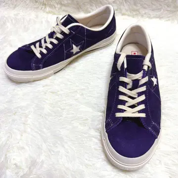 [ CONVERSE ] 와나스타 J 스웨이드 보라색 로우컷 26cm
