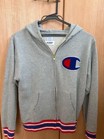 Champion XLARGE 그레이 후드티 S