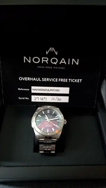 NORQAIN 자동 시계 NN1000501A/MTJ101