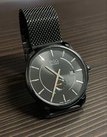 ESQ MOVADO 손목시계 블랙 모바도