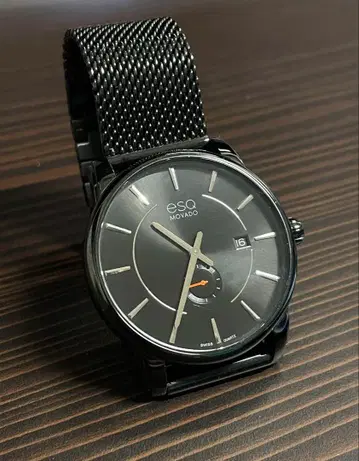 ESQ MOVADO 손목시계 블랙 모바도
