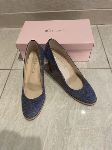 새상품급 DIANA 데님풍 하이힐 약 7cm