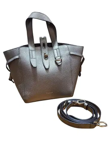 FURLA 훌라 F 핸드백 넷 미니 토트백 골드 금