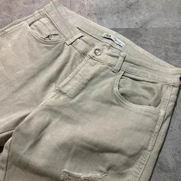 [ ZARA MAN ] 자라 맨 크러쉬 가공 스키니 컬러 데님 팬츠