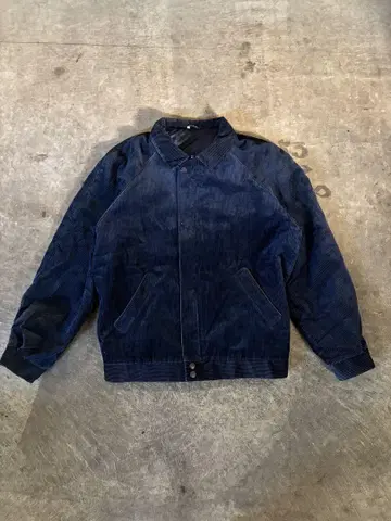 90s uk제 네이비 코듀로이 자켓