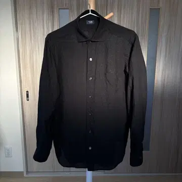 가마쿠라 셔츠 린넨 셔츠 캐주얼 블랙 긴팔 셔츠 가마쿠라 셔츠