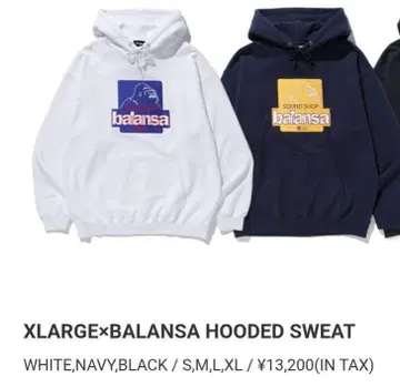 XLARGE balansa SOUND SHOP 후드티 L 화이트