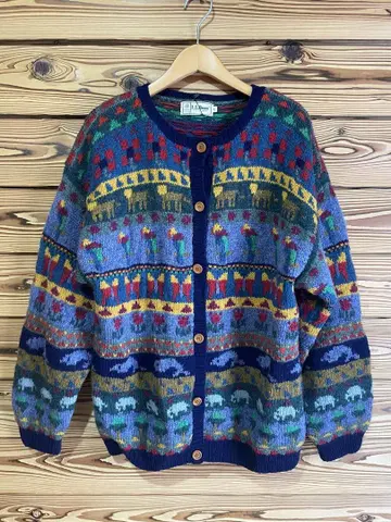 A03301 L.L.Bean 엘엘빈 니트 가디건 빈티지