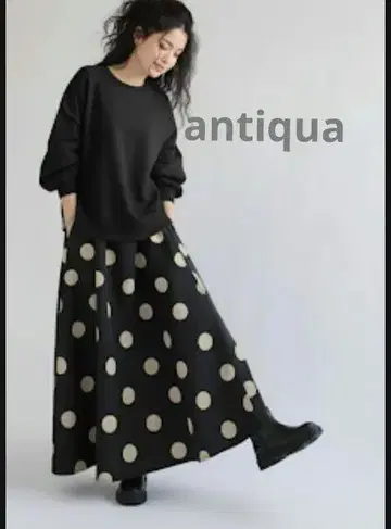 antiqua 안티카 성인 도킹 롱 플레어 원피스