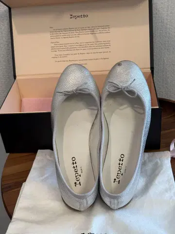 Repetto 실버 발레 슈즈