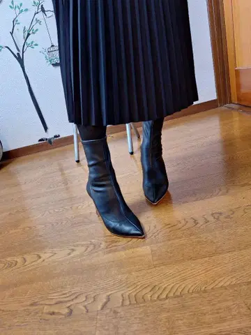 다이애나 스트레치 숏부츠 블랙 24cm