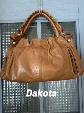 Dakota 브라운 가죽 핸드백