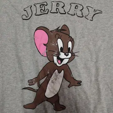 톰과 제리 제리 프릴 셔츠 구제 의류 귀한 상품