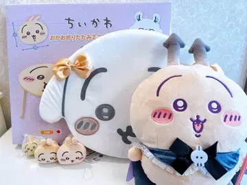 치이카와 (먼작귀) 접이식 미니 테이블 저반발 쿠션 봉제 인형 6종