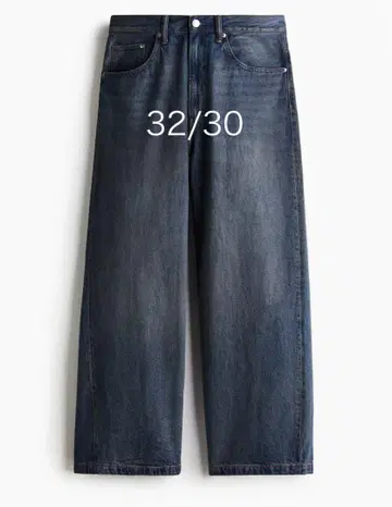 새상품 H&M 슈퍼 배기 데님(32/30)