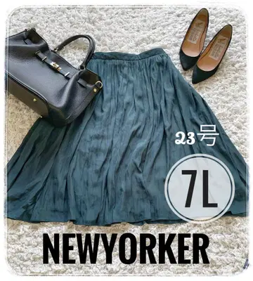 7L NEWYORKER 23호 플레어 다크 그린 빅 사이즈 새상품급