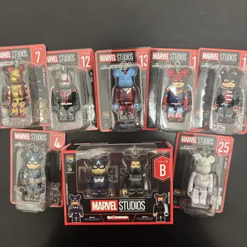 MARVEL STUDIOS 큐브릭 베어브릭 피규어 세트